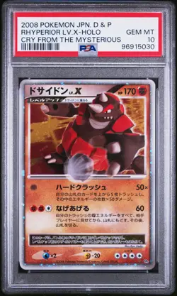 Rhyperior LV.X Holo Cry From The Mysterious Pokemon Japanese PSA 10 - Image 1