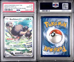 Bouffalant Ex Illustration Rare 170/086 Sv: White Flare Holo PSA 10 Gem Mint - Image 1