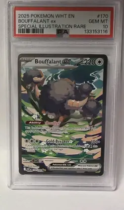 Bouffalant ex 170/086 Sv: White Flare Holo PSA 10 - Image 1