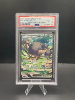 Bouffalant ex 170/086 Sv: White Flare Holo PSA 10 - Image 1