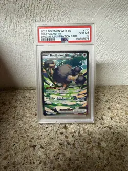 2025 Pokemon White Flare Bouffalant EX Special Illustration Rare PSA 10 - Image 1