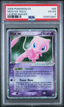 2006 POKEMON EX LEGEND MAKER #88 MEW EX-HOLO PSA 4 - Image 1