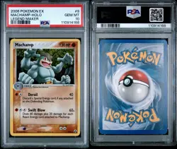 Pokemon 2006 Machamp 9/92 Holo Rare EX Legend Maker PSA 10 Gem Mint - Image 3