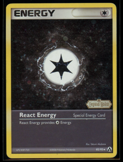 2006 Pokemon EX Legend Maker Holo #82 React Energy - Image 1