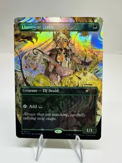 Llanowar Elves Halo Foil Encyclopedia Of Magic MTG 0039 -Secret Lair - Image 1