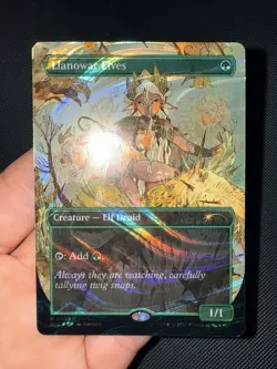 MTG Secret Lair Encyclopedia of Magic 0039 Llanowar Elves Halo Foil Chase - Image 1
