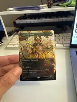 Llanowar Elves Halo Foil MTG Secret Lair Encyclopedia Of Magic (0039) Fresh! - Image 1