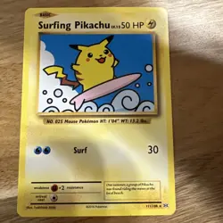 Pokemon Pikachu TCG Surfing Evolutions Card 111/108 Regular Secret Rare NM - Image 1