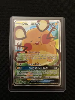 Pokemon TCG Card Dedenne GX 195A/214 Unbroken Bonds Alternate Full Art - NM - Image 1