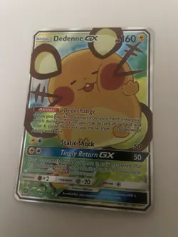 Pokemon TCG Dedenne GX Full Art Holo Card 195a/214 Unbroken Bonds - Image 1
