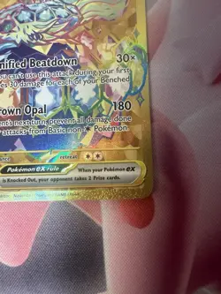 Pokemon TCG Terapagos EX 173/142 Stellar Crown Hyper Rare Gold Holo Card - Image 2
