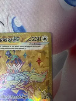 Pokemon TCG Terapagos EX 173/142 Stellar Crown Hyper Rare Gold Holo Card - Image 5