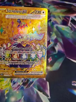 Terapagos ex 173/142 Sv07: Stellar Crown Gold Hyper Rare Holo Pokemon TCG Card - Image 3