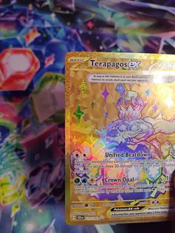 Terapagos ex 173/142 Sv07: Stellar Crown Gold Hyper Rare Holo Pokemon TCG Card - Image 4