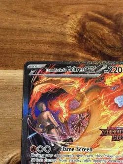 Pokemon TCG Team Rockets Moltres EX Destined Rivals Card 229/182 SIR Stamped - Image 2