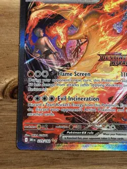 Pokemon TCG Team Rockets Moltres EX Destined Rivals Card 229/182 SIR Stamped - Image 5