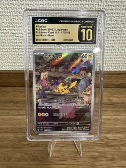 Pokemon Card Japanese CGC PRISTINE 10 Pikachu AR 151 SV2a 173/165 - Image 1