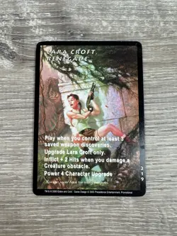 Tomb Raider CCG Card Game Big Guns Box Topper Lara Croft Renegade - Image 1
