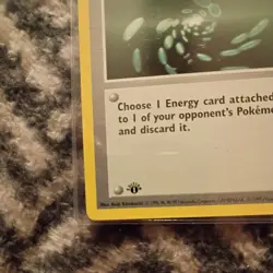 Energy Removal 92/102 1st Edition Shadowless Base Set Pokemon Card WOTC 1999 NM - Image 3