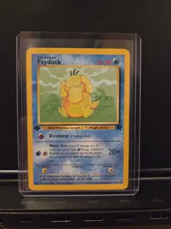 Psyduck 65/82 1st Edition Team Rocket Vintage Pokemon Card TCG WOTC - Image 1