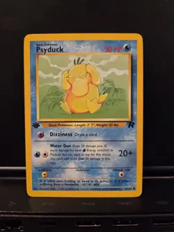 Psyduck 65/82 1st Edition Team Rocket Vintage Pokemon Card TCG WOTC - Image 2