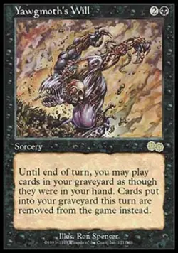 MTG English Yawgmoth's Will Heavy Play Normal Urza's Saga - Image 1
