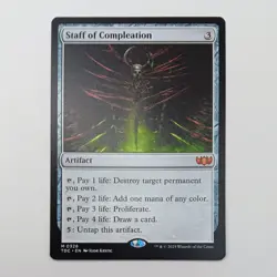 Staff of Compleation MTG Mythic Rare Magic Tarkir: Dragonstorm Commander - Image 1
