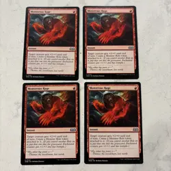 Magic the Gathering MTG Monstrous Rage Play Set Of 4 - Image 1