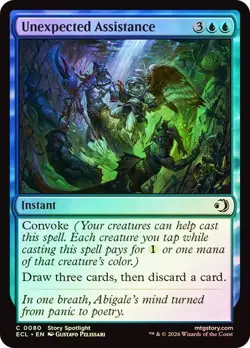 NM Foil Unexpected Assistance, MTG, Lorwyn Eclipsed, Magic the Gathering, 60 - Image 1