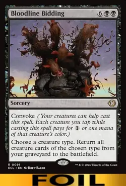 Bloodline Bidding ** FOIL ** #91 - Lorwyn Eclipsed - NM MTG - Image 1