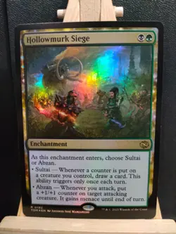 Hollowmurk Siege FOIL - Tarkir Dragonstorm - Rare - NM (see pics) MTG - Image 1