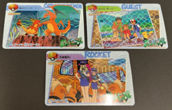 Lot of 3 Carddass Satoshi's Pokemon Prism Vending Machine Vintage Replicas *Read - Image 1