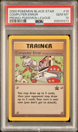 PSA 10 Computer Error 16 2000 Black Star Promo Pokemon League WOTC Non-Holo Rare - Image 1