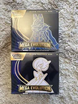 Pokemon Mega Evolution Gardevoir & Lucario ETB Elite Trainer Box Set of 2 - Image 1