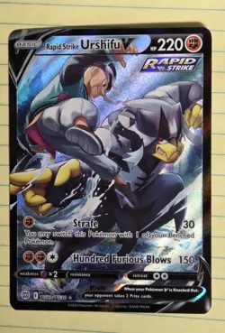 Pokemon Rapid Strike Urshifu V TG20/TG30 Brilliant Stars Full Art Gallery LP - Image 1