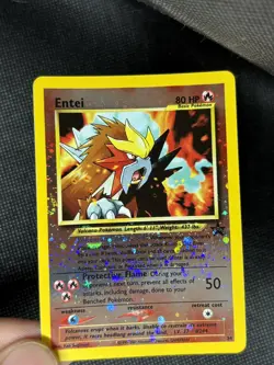 2000 Entei NM Reverse Holo Rare Movie Promo 34 Vintage Pokemon Swirl*🌀🔥 - Image 2