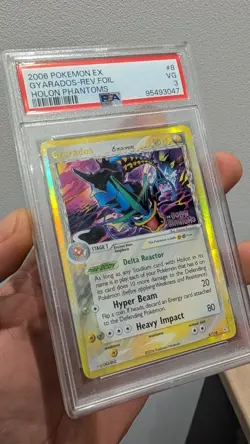 Pokemon Gyarados 2006 EX Holon Phantoms Reverse Holo Stamped #8 PSA 3🔥 - Image 3