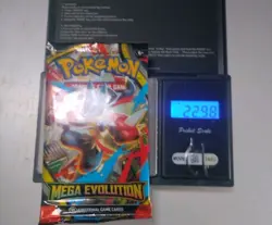 Heavy 22.98g Pokemon Tcg mega evolution Booster Pack Factory Sealed New - Image 1
