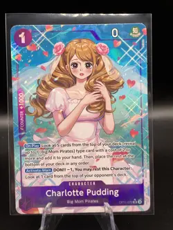 ONE PIECE CHARLOTTE PUDDING OP11-070 ALT ART SUPER RARE ENGLISH - Image 1
