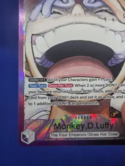 One Piece Emperors in the New World Monkey D Luffy OP09-061 Parallel Alt Art NM - Image 5