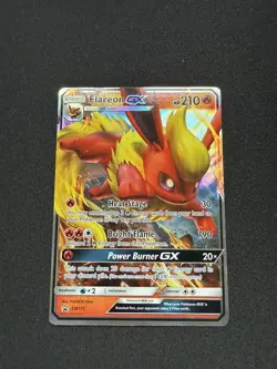 Pokemon TCG Flareon GX SM Black Star Promo SM171 Holo Promo NM - Image 1