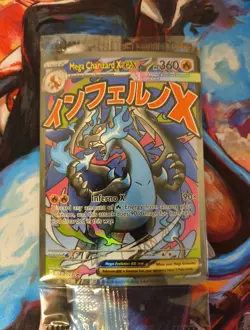 Mega Charizard x EX 023 Me: Mega Evolution Promo Holo Sealed - Image 1