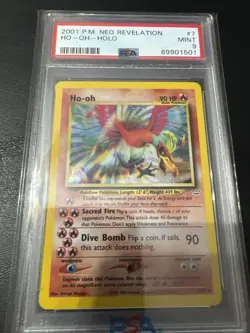 Pokemon TCG Ho-Oh Neo Revelation Holo PSA 9 - Image 1