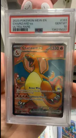Charizard ex 183/165 Pokemon Scarlet & Violet 151 Holo PSA 10 - Image 1