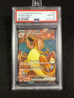 Charizard ex 183/165 Sv: Scarlet & Violet 151 Holo PSA 10 Pokemon - Image 1