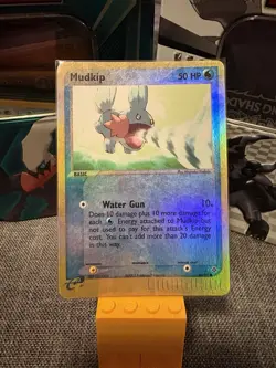 Pokemon TCG - Mudkip - EX Dragon 65/97 Reverse Holo 2003 Vintage E Reader Lp-Mp - Image 1