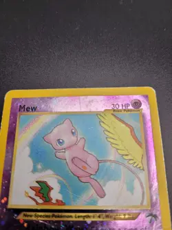 Pokemon TCG Southern Islands 2001 Mew Reverse Holo 1/18 *Some Damage See Pics* - Image 2