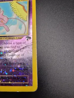 Pokemon TCG Southern Islands 2001 Mew Reverse Holo 1/18 *Some Damage See Pics* - Image 5