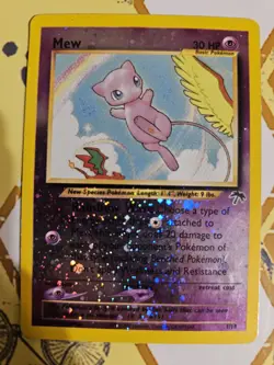 Mew 1/18 Southern Islands Reverse Holo Promo Pokemon TCG Card HP/DMG - Image 1