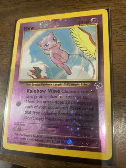 Southern Islands Mew 2001 Reverse Cosmos Holo Pokemon Card #1/18 TCG - Image 2